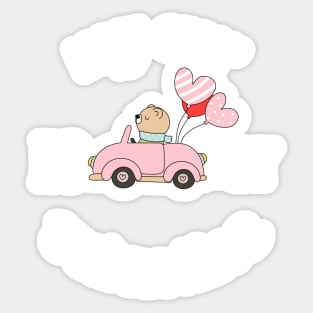 My Car Is My Valentine Sticker